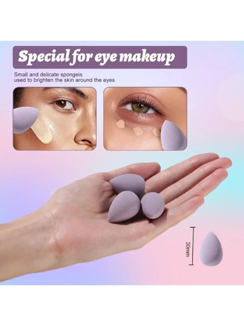 14PCS Makeup Sponge Set - Soft Non-Latex Blenders for Foundation & Concealer